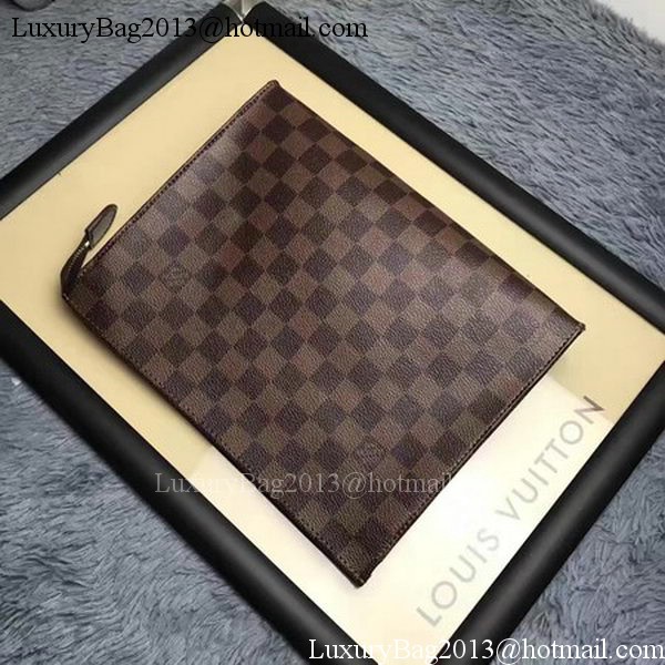 Louis Vuitton Damier Ebene Canvas TOILETRY POUCH 26 N47542