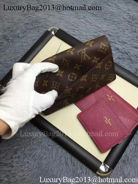 Louis Vuitton Monogram Canvas JEANNE WALLET M62155 Red