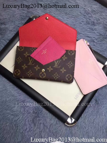 Louis Vuitton Monogram Canvas JEANNE WALLET M62155 Rose