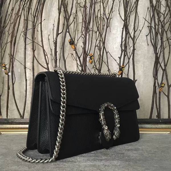 Gucci Dionysus Lichee Pattern Medium Shoulder Bag 400249 Black