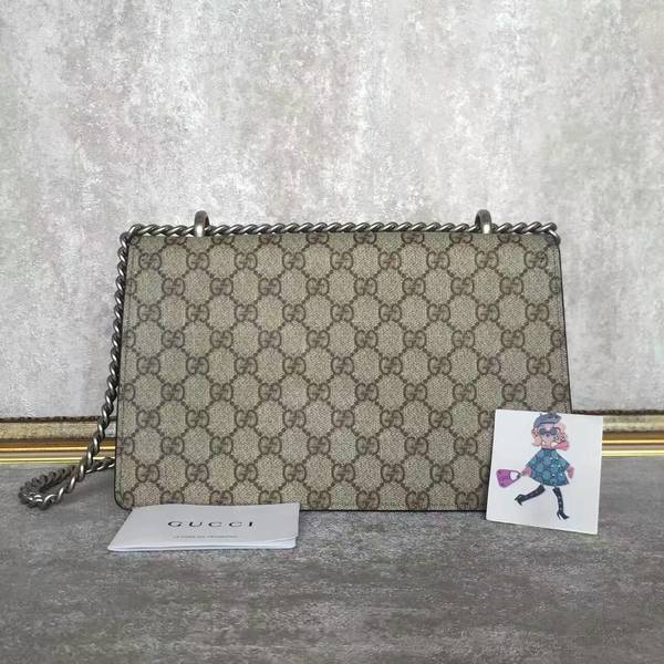 Gucci Medium Dionysus GG Canvas Shoulder Bag 400249 Black