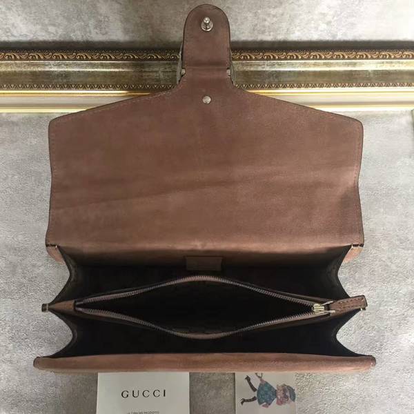 Gucci Medium Dionysus GG Canvas Shoulder Bag 400249 Camel