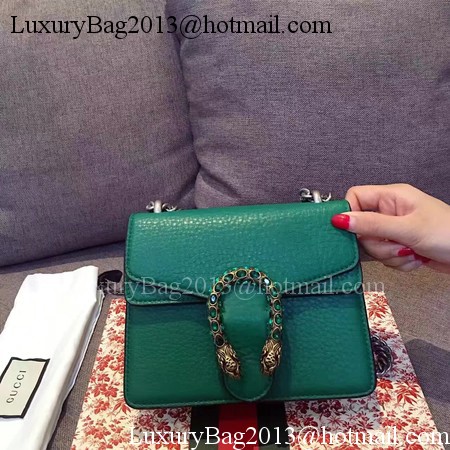 Gucci Dionysus Lichee Pattern Mini Shoulder Bag 421970 Green