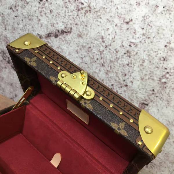 Louis Vuitton Mini Monogram Canvas Treasure Box 40665 Marroon