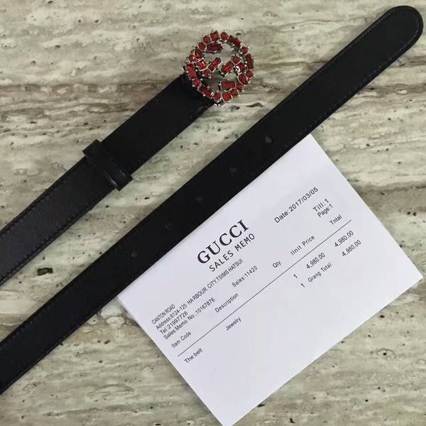 Gucci Original Calf Leather 2.5CM Belt 68883B