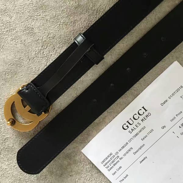 Gucci Original Calf Leather 3.5CM Belt 68884C