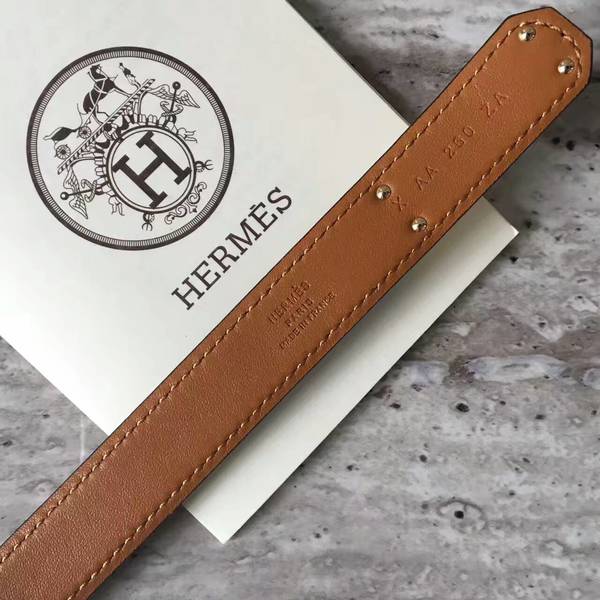 HERMES 1.7cm Original Leather Female Belt 17414d