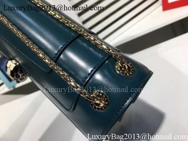 BVLGARI Medium Shoulder Bag Calfskin Leather BG2281 Blue