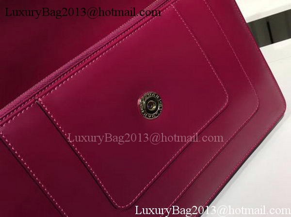 BVLGARI Medium Shoulder Bag Calfskin Leather BG2281 Purple