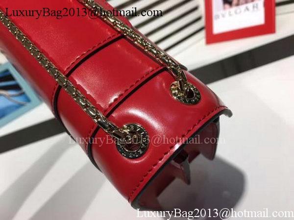 BVLGARI Medium Shoulder Bag Calfskin Leather BG2281 Red