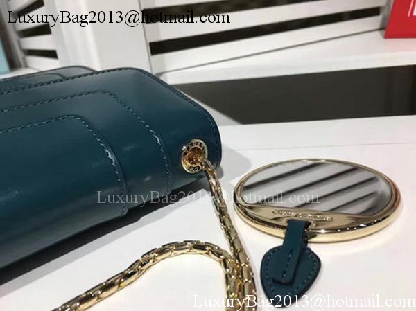 BVLGARI mini Shoulder Bag Calfskin Leather BG2283 Blue