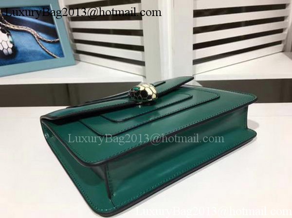 BVLGARI mini Shoulder Bag Calfskin Leather BG2283 Green