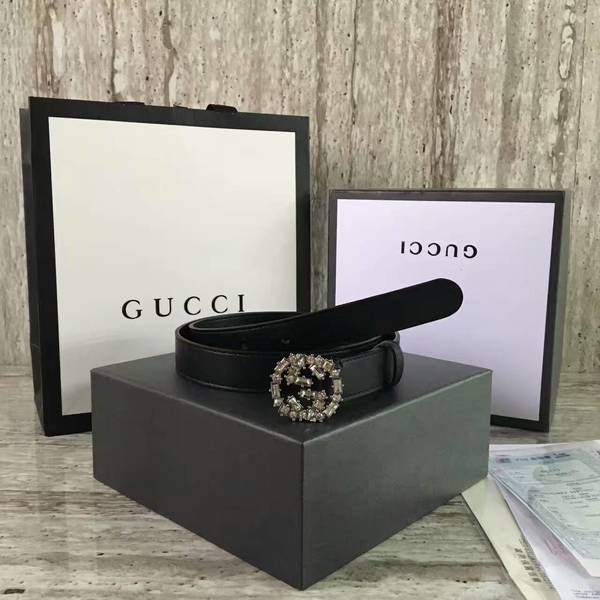 Gucci 2.5cm Original Leather Belt 17418A