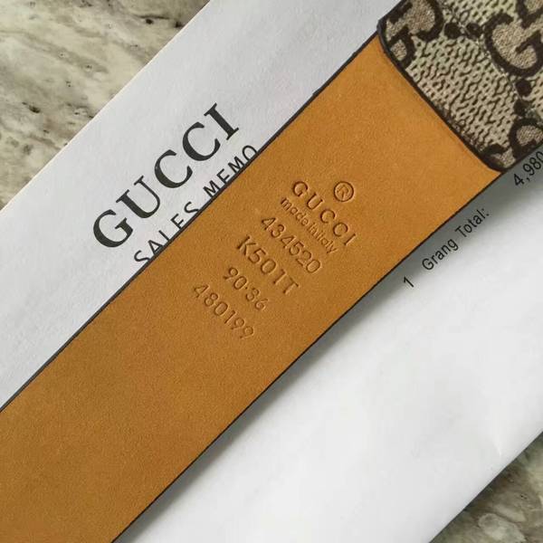 Gucci 4.0cm Original Suede Leather Belt 17418D