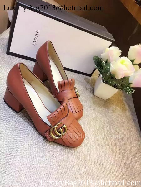 Gucci Casual Shoes Leather GG1127 Brown