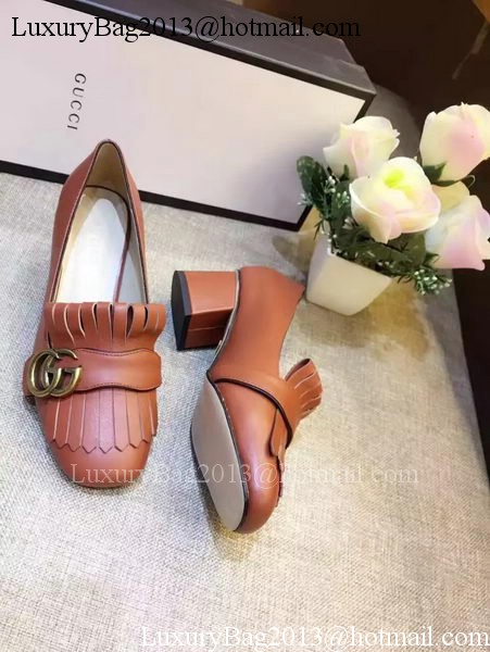 Gucci Casual Shoes Leather GG1127 Brown