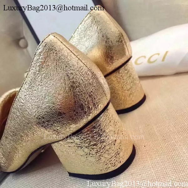 Gucci Casual Shoes Leather GG1127 Gold