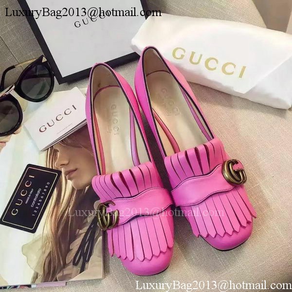 Gucci Casual Shoes Leather GG1127 Rose