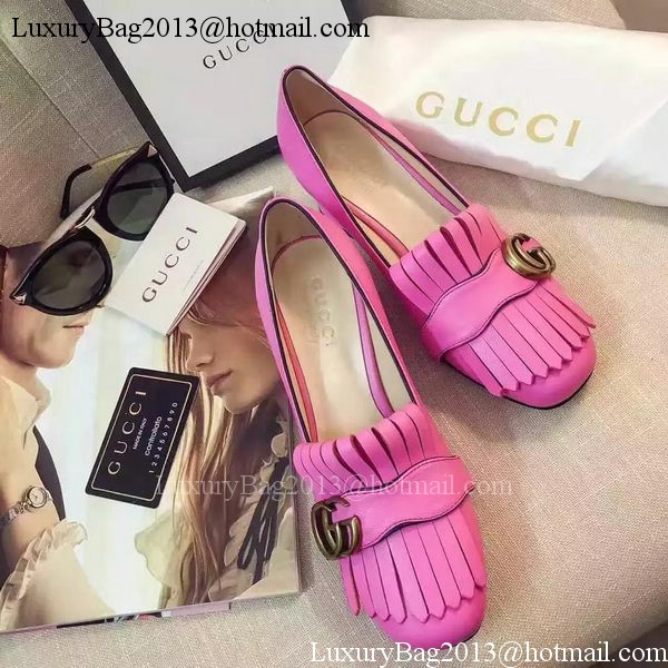 Gucci Casual Shoes Leather GG1127 Rose