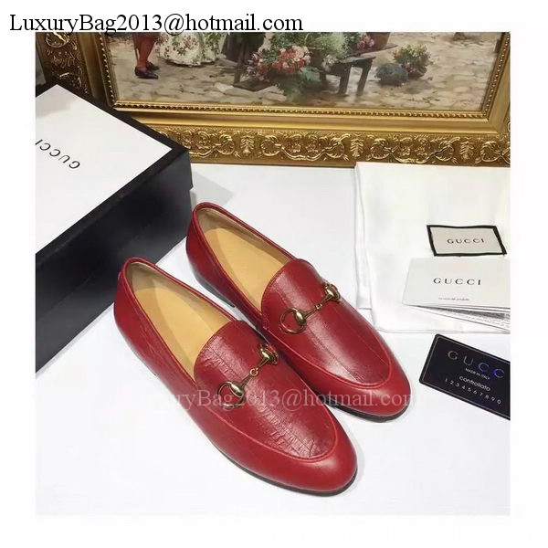 Gucci Casual Shoes Leather GG1130 Red