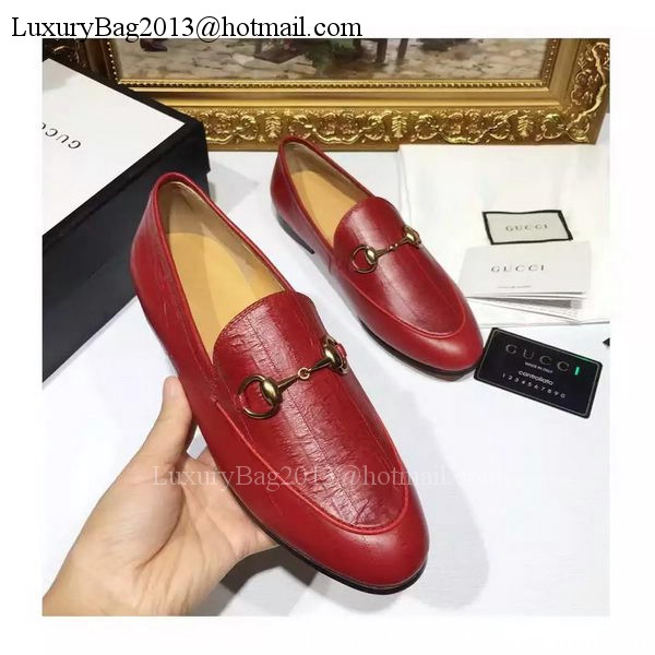 Gucci Casual Shoes Leather GG1130 Red