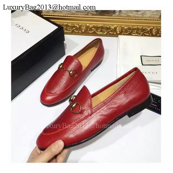 Gucci Casual Shoes Leather GG1130 Red