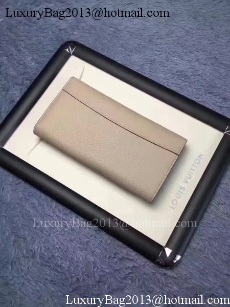 Louis Vuitton Calfskin Leather CAPUCINES WALLET M61249 Grey