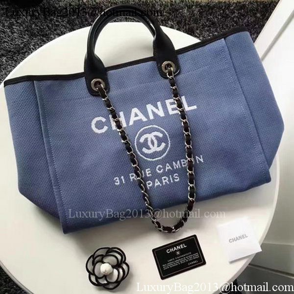 Chanel Large Canvas Tote Shopping Bag CHA1679 Royal