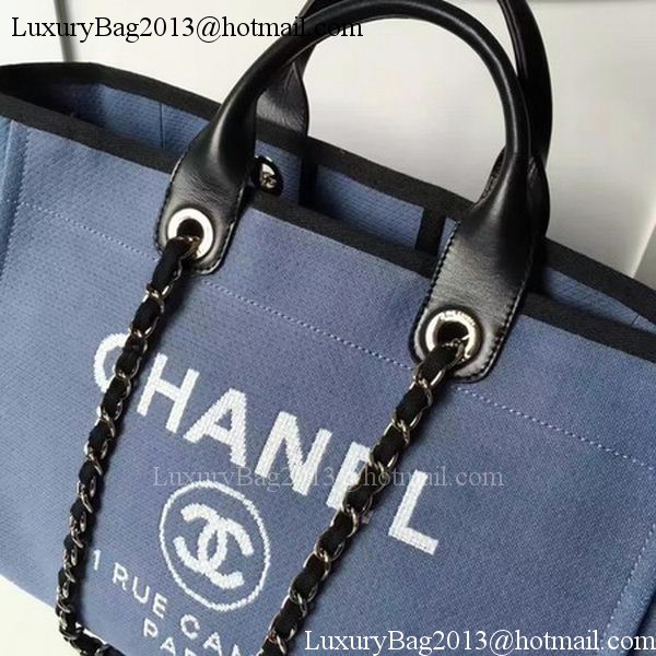 Chanel Large Canvas Tote Shopping Bag CHA1679 Royal