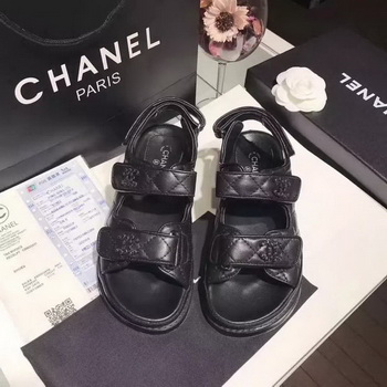 Chanel Sandal Leather CH2090 Black