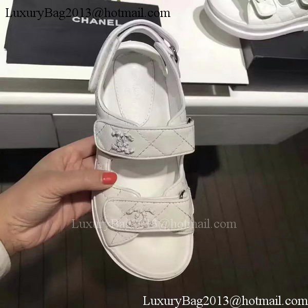 Chanel Sandal Leather CH2090 White