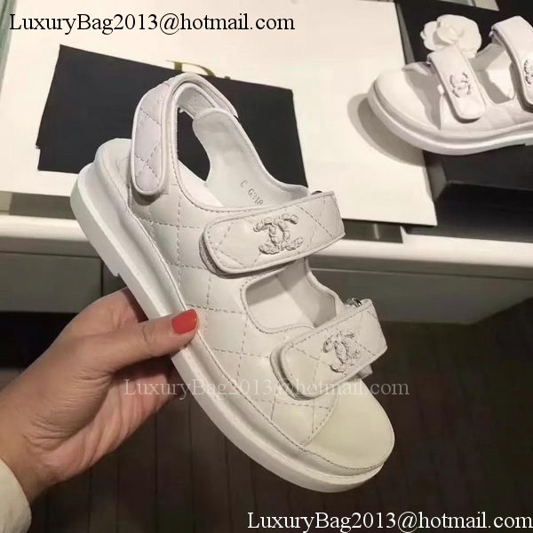 Chanel Sandal Leather CH2090 White