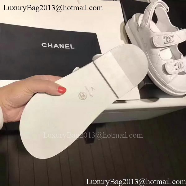 Chanel Sandal Leather CH2090 White