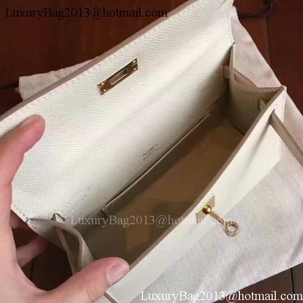 Hermes Kelly 22cm Tote Bag Original Leather KL22 White