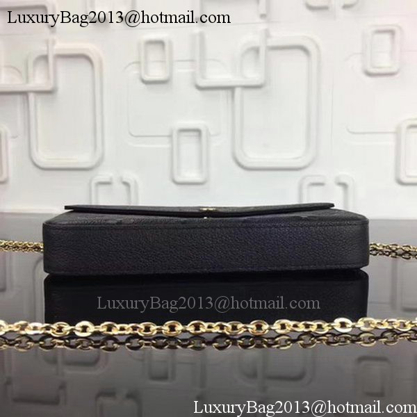 Louis Vuitton Monogram Empreinte POCHETTE FELICIE M64065 Black