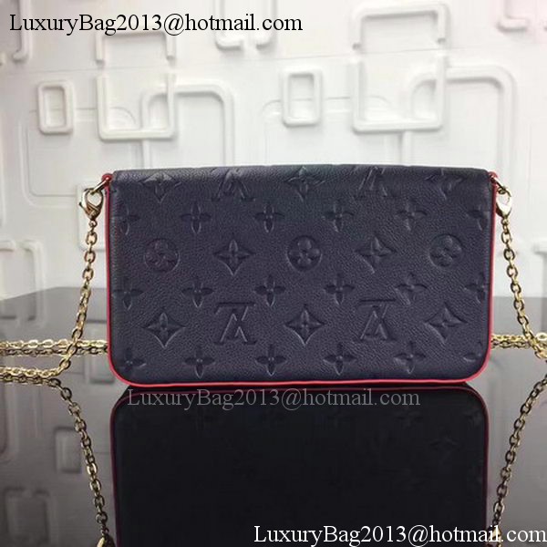 Louis Vuitton Monogram Empreinte POCHETTE FELICIE M64065 Royal