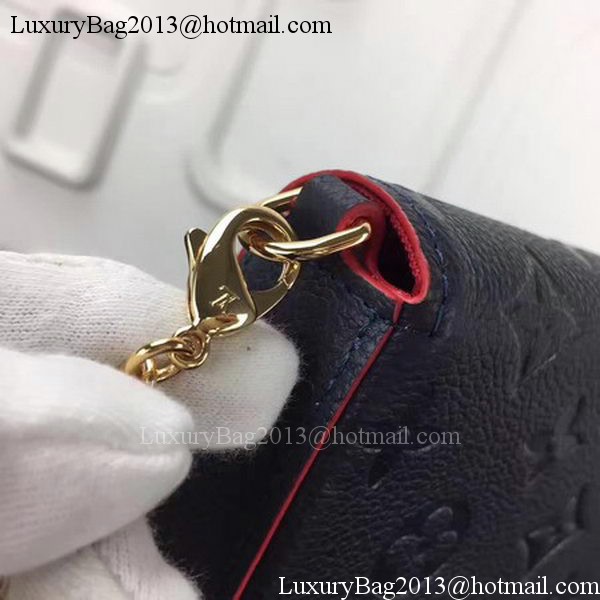 Louis Vuitton Monogram Empreinte POCHETTE FELICIE M64065 Royal