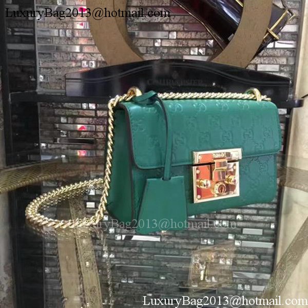 Gucci Padlock Gucci Signature Mini Shoulder Bag 409487 Green