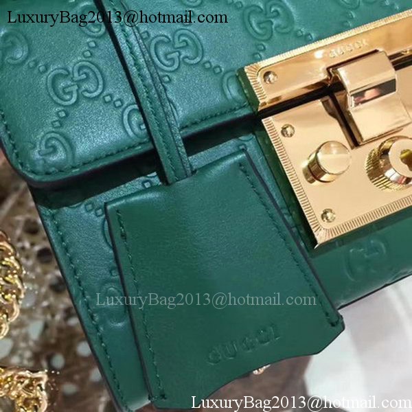 Gucci Padlock Gucci Signature Mini Shoulder Bag 409487 Green