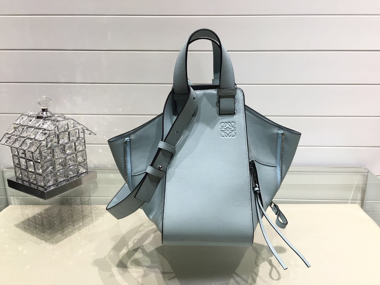 Loewe Hammock Mini Bag 1100 Light Blue