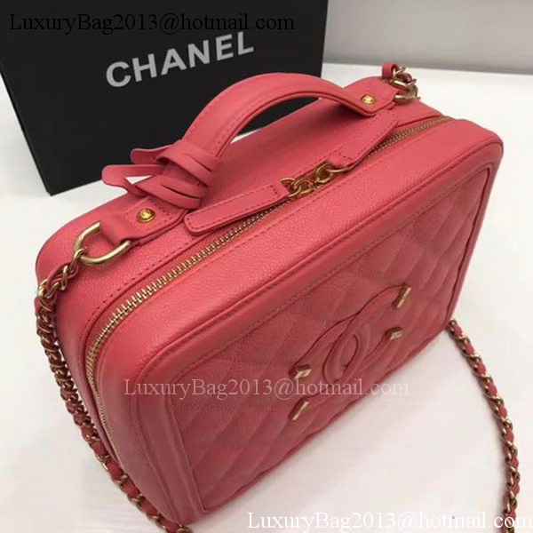 Chanel Shoulder Bag Original Calfskin Leather CHA1812 Red