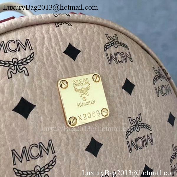 MCM Medium Top Studs Backpack MCM0039 OffWhite