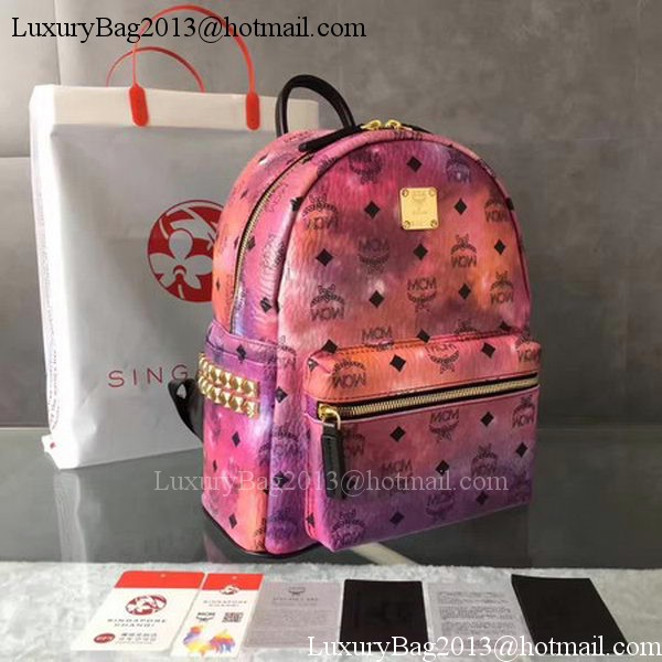 MCM Medium Top Studs Backpack MCM0039 Purple