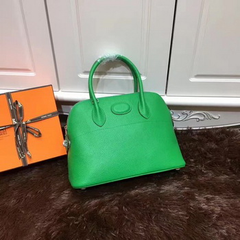 Hermes Bolide 31CM Calfskin Leather Tote Bag B3302 Green