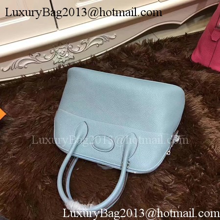 Hermes Bolide 31CM Calfskin Leather Tote Bag B3302 Light Blue