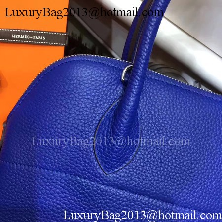 Hermes Bolide 31CM Calfskin Leather Tote Bag B3302 Royal