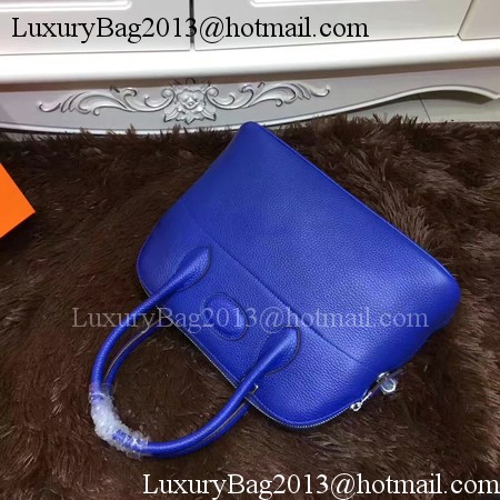 Hermes Bolide 31CM Calfskin Leather Tote Bag B3302 Royal