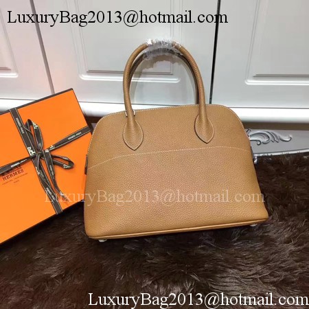 Hermes Bolide 31CM Calfskin Leather Tote Bag B3302 Wheat