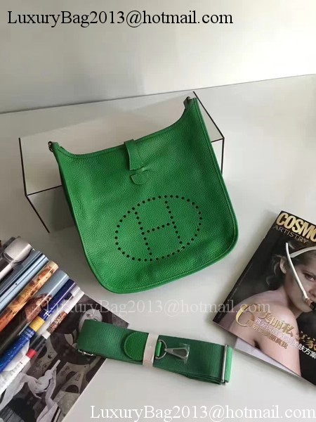 Hermes Evelyne 30cm Messenger Bag E3301 Green