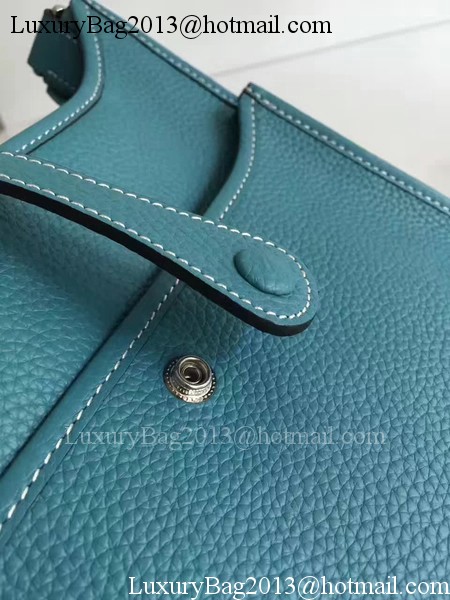 Hermes Evelyne 30cm Messenger Bag E3301 Light Blue